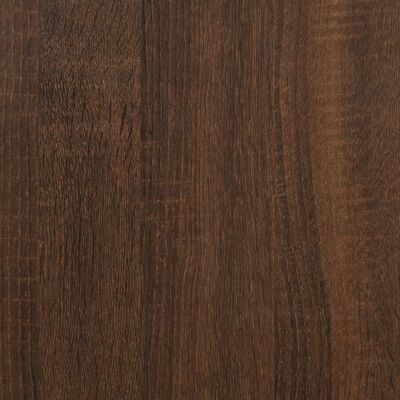 vidaXL Book Cabinet Brown Oak 45x24x160 cm Engineered Wood