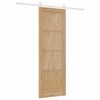 vidaXL Sliding Door Brown 73.5 x 211 cm Solid Pine Wood