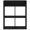 vidaXL Book Cabinet Black 66x31x80 cm Engineered Wood