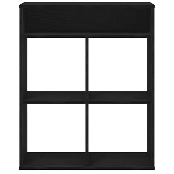 vidaXL Book Cabinet Black 66x31x80 cm Engineered Wood