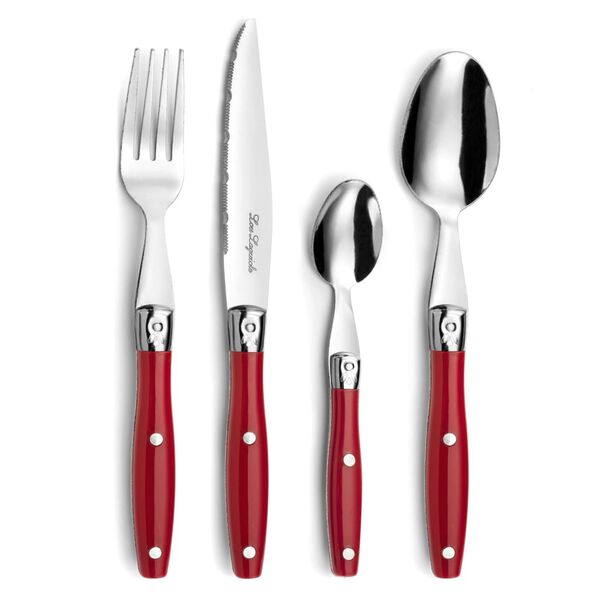 Lou Laguiole 24-Piece Cutlery Set Comptoir Red