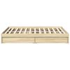 vidaXL Bed Frame with Drawers without Mattress Sonoma Oak 120x190 cm Small Double