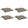 vidaXL Chair Cushions 4 pcs Taupe 40x40x7 cm Oxford Fabric