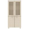 vidaXL Highboard HAMAR Solid Wood Pine Honey Brown