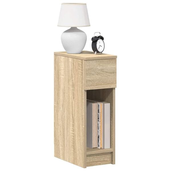 vidaXL Bedside Cabinets with Drawer 2 pcs Sonoma Oak 20x36x60 cm