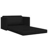 vidaXL Folding Sofa Bed Black 124 x 71 x 78 cm PVC