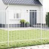 vidaXL Garden Fence 4 pcs White 6.8 x 1.5 m Powder-coated Steel