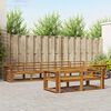 vidaXL Outdoor Sofa Set 8 pcs Natural Solid Acacia Wood