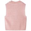 Kids' Sweater Vest Knitted Light Pink 104