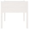 vidaXL Garden Planter White 70x70x70 cm Solid Pinewood