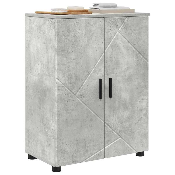 vidaXL Bathroom Cabinet with Storage Concrete Grey 60 x 35 x 80 cm