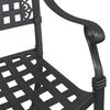 vidaXL Garden Chair 2 pcs Black 55 x 56.5 x 91cm Aluminium