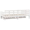 vidaXL Daybed with Drawers without Mattress White 90x200 cm Solid Wood