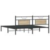 vidaXL Bed Frame without Mattress Sonoma Oak 183x203 cm Engineered Wood