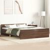 vidaXL Bed Frame without Mattress Brown Oak 135x190 cm Double