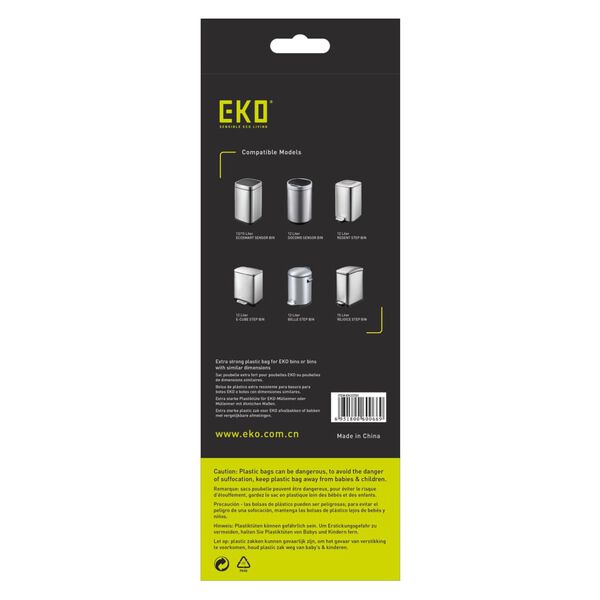 EKO Trash Bag Set C 10-15 L 24x20 pcs White