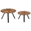 vidaXL Coffee Tables 2 pcs Solid Reclaimed Wood
