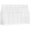 vidaXL Rabbit Cage Silver 300 x 100 x 210 cm Galvanised Steel