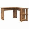 vidaXL Corner Desk Old Wood Engineered Wood 140 x 113.5 x 75 cm
