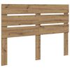 vidaXL Bed Frame Artisian Oak 140 x 200 cm Solid Pine Wood