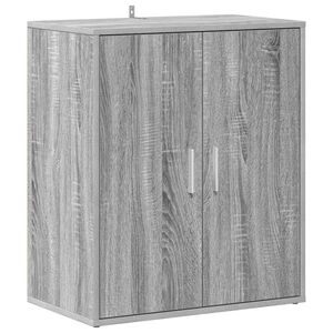 vidaXL Shoe Cabinet Grey Sonoma 60x35x70 cm Engineered Wood