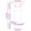 vidaXL Chimney Extension Silver 35 x 35 x 65 cm Stainless Steel