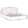vidaXL Extra Long Bed Frame without Mattress 180x210 cm Solid Wood