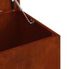 vidaXL Outdoor Storage Box Rusty 100 x 50.5 x 50 cm Steel
