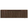 vidaXL TV Wall Cabinet with LED Lights Brown Oak 135x31x39.5 cm
