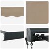 vidaXL Awning Beige 350 x 250 x 165 cm Polyester and Aluminium