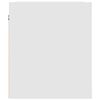 vidaXL Wall-Mounted Bedside Cabinet White 38x34x40 cm