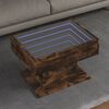 vidaXL Coffee Table with LED Smoked Oak 70x50x45 cm Engineered Wood