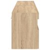 vidaXL TV Wall Cabinets with LED Lights 2 pcs Sonoma Oak 80x30x40 cm