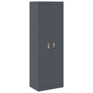 vidaXL Storage Cabinet with Storage 2 pcs Anthracite 60 x 40 x180 cm