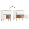 vidaXL Bedside Cabinets 2 pcs White 40x35x50 cm