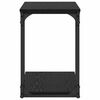vidaXL Side Table with Shelf Black Oak 50 x 35 x 52 cm Engineered Wood