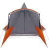 vidaXL Teepee Tent with Roof Grey and Orange 720 x 465 x 295 cm