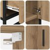 vidaXL Bathroom Furniture Set 3 pcs Artisan oak Engineered wood