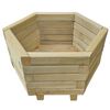 vidaXL Two Piece Garden Raised Bed Set Impregnated Pinewood