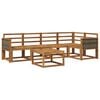 vidaXL Outdoor Sofa Set 6 pcs Natural Solid Acacia Wood