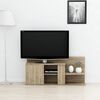 Homemania TV Stand Duru 122x33.3x55 cm Walnut