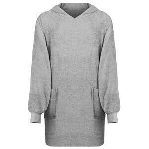 vidaXL Blanket Hoodie KINN Grey L Cotton