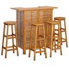 vidaXL 5 Piece Garden Bar Set Solid Wood Acacia