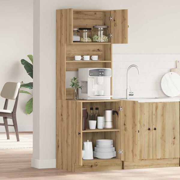 vidaXL Kitchen Cabinet Artisan oak 60 x 50 x 180 cm Engineered wood
