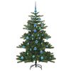vidaXL Artificial Hinged Christmas Tree with 150 LEDs 150 cm PVC