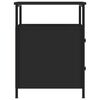 vidaXL Bedside Cabinet Black 44x45x60 cm Engineered Wood