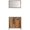 vidaXL 3 Piece Bathroom Furniture Set Old Wood Engineered Wood