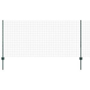 vidaXL Fence with Post Green