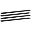 vidaXL Bookshelf Boards 4 pcs Black 100x10x1.5 cm Engineered Wood