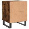 vidaXL Bedside Cabinets 2 pcs Smoked Oak 40x35x50 cm Engineered Wood